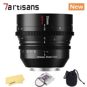 7Artisans 35mm T2.0 Full Frame Cine Lens  for Sony E-mount FX3 a7S a7R3 a7R4 
