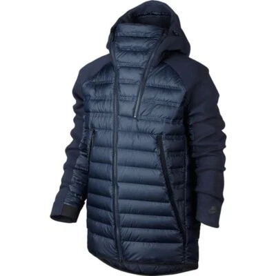 Nike NSW Tech флис AeroLoft вниз куртки парка темно-синий 806838-364 мужчин 4XL - Изображение 1 из 4