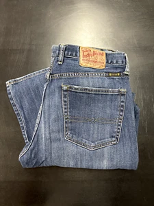 Jeans uomo vintage portafortuna usato vecchio stock invecchiato 34 x 32 - Foto 1 di 5