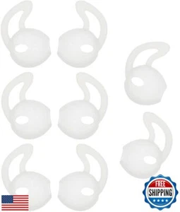 ALXCD Earbud Cover Compatible with Ear Pod, 4 Pairs Anti-Slip Sport Silicone - Picture 1 of 3