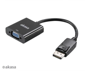 Akasa AK-CBDP04-20BK DisplayPort to VGA Converter 20cm - Picture 1 of 3