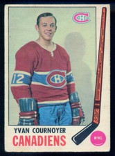 1969-70 OPC O PEE CHEE Hockey #6 Yvan Cournoyer VG-EX MONTREAL CANADIENS Card