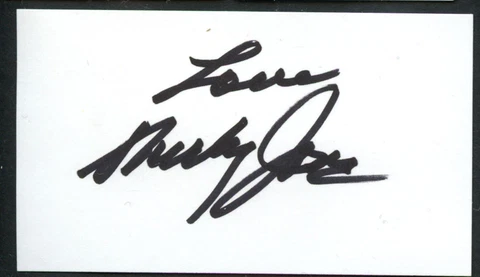Shirley Jones signed autograph auto 2x3.5 cut Actress The Partridge Family E014 Cover