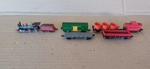 BACHMANN N GAUGE 4750USABAC 4-4-0 #119 LOCO & WAGONS JOB LOT READ DESCRIPTION - Picture 1 of 17