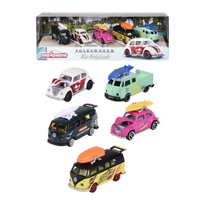 Majorette Volkswagen VW The Originals Set con 5 Modellini Auto 1:64 Die-Cast - Foto 1 di 7