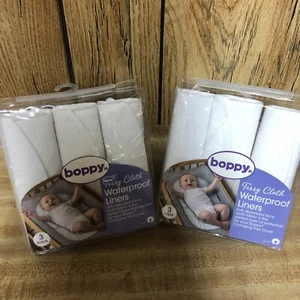 6 Pack Boppy Terry Cloth Waterproof Liners Brand New - Picture 1 of 3
