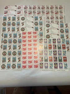 LOT OF (8) CHRISTMAS 1983, 1986, 1987 & 1991 STAMPS - Picture 1 of 1