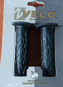 Manijas Velo BMX / MTB KHE VELO negras diseño de llama manillar NUEVO - Imagen 1 de 1