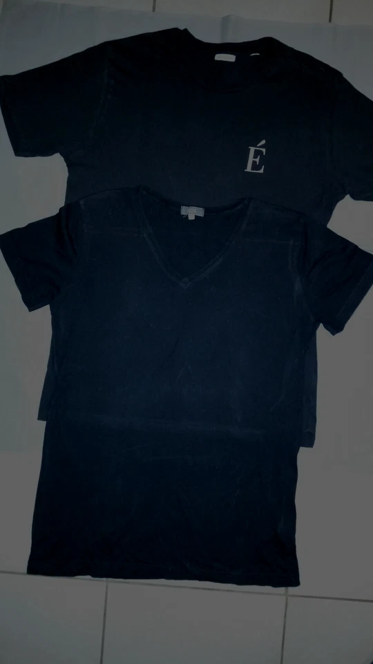 2 Damen T-Shirts schwarz organic Baumwolle M (40/42), wenig getragen - Bild 1 von 1