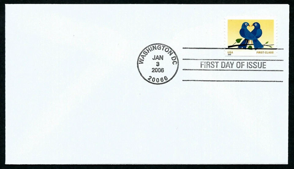 USA, SCOTT # 3976, BLANK READY FOR CACHET FDC COVER OF LOVE BIRDS, YEAR 2006 - Image 1 of 1