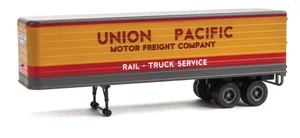 Remolque Walthers SceneMaster 2427 35' lado estriado paquete de 2 - Union Pacific UP HO - Imagen 1 de 1