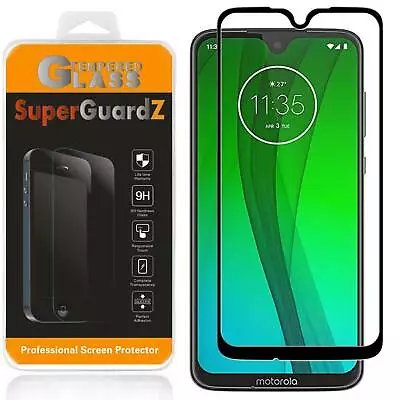 SuperGuardZ FULL COVER Tempered Glass Screen Protector For Motorola Moto G7 Plus - Image 1 of 4