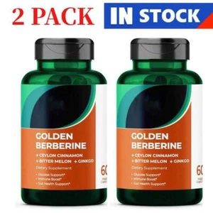 60pcs Best Naturals Berberine Capsules Improving Cholestero & Digestion*2PACK{ - Picture 1 of 10