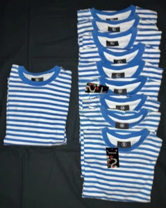 10x Ringel Shirt blau-weiß versch. Größen Matrose Karneval Fasching Kostüm - Bild 1 von 5