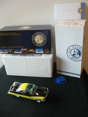 KIT DE RUEDAS FORD CROWN VICTORIAN CAJA Y PAPELES FORD CROWN 1955 NEGRO Y AMARILLO FRANKLIN SIN USAR, EN CAJA  Foto 1 de 4