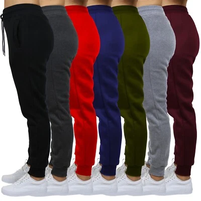 Womens Loose Fit Classic Fleece Jogger Pants Running Active Gym Lounge NEW - Image 1 of 4