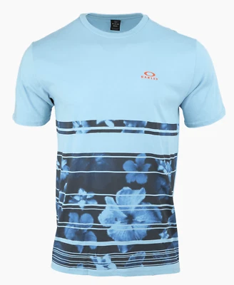 OAKLEY Hombres Aloha Hawaii S/S Moda Camiseta Azul Cielo Camisetas FOA4017736VB - Imagen 1 de 3