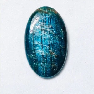 Apatite Natural Neon Blue Apatite Cabochon Loose Gemstone Jewelry 36 Ct ME-11680 - Picture 1 of 5