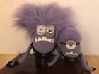 Despicable Me 2 Purple Angry Evil Minion Plush Soft Toy 8” & Keyring 5”