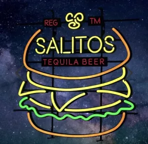 SALITOS LED Neon Sign "Burger" Leuchtreklame - Bild 1 von 2