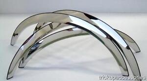 FENDER TRIM FOR HYUNDAI EXCEL 3D HATCHBACK 86-89 Mirror Polished Stainless Steel