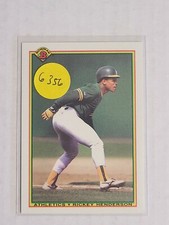 1990 Bowman Rickey Henderson Oakland Athletics #457