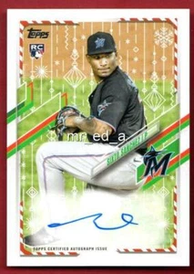 Sixto Sanchez 10/10 Auto Rookie 2021 Topps Holiday Walmart Mega WHA-SS Silver RC - Bild 1 von 2