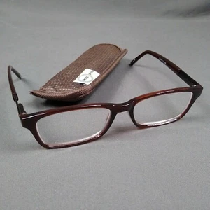 Eyeglasses Design Optics Woman Brown Frames Foster Grant Sight Plastic 52 17 145 - Picture 1 of 9