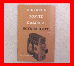  KODAK BROWNIE MODEL SCOPESIGHT 8MM MOVIE CAMERA MANUAL OWNERS BOOKLET 8 MM - Picture 1 of 2