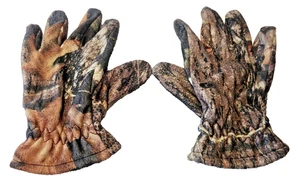 Mossy Oak Break-up Camouflage Fleece Lined Hunting Gloves Gripper Palms Men's XL - Picture 1 of 2