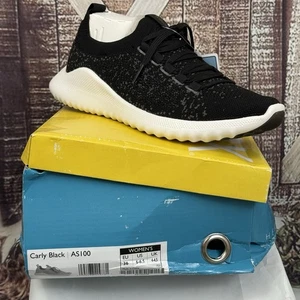 Aetrex Carly Sneakers Womens Black hi tech cushion Casual Shoes AS100 6 -6.5 - Picture 1 of 12