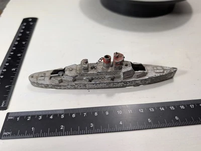 Juguete Tootsie acorazado de hierro fundido vintage con ruedas hecho en EE. UU. Foto 1 de 4