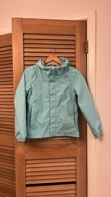 The North Face Hyvent Teal Girl’s Windbreaker Rain Jacket Coat Size L 14/16 - Image 1 of 4