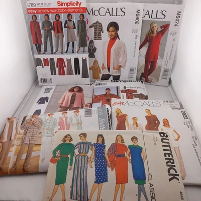Lot of 8 Sewing Patterns Womens/Ladies Plus-Size Clothing Vintage and Current  - Image 1 of 4