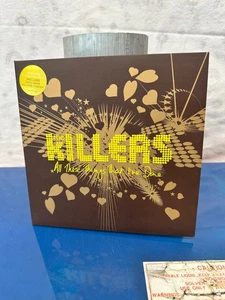 The KILLERS All These Things That I've Done 45 + POSTER YELLOW VINYL Excellent - Picture 1 of 5