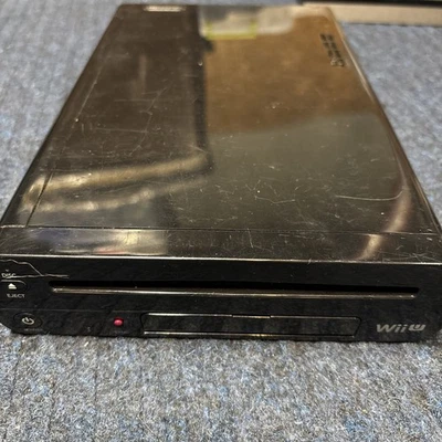 Nintendo Wii U WUP-10 Black System Console Only For Parts Or Repairs Powers On - Image 1 of 4