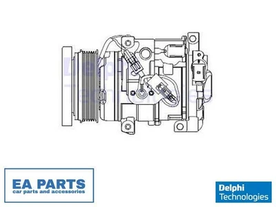 Compressor, air conditioning for LEXUS TOYOTA DELPHI CS20508 - Image 1 of 3