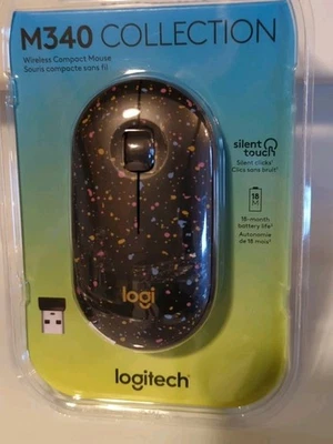 Logitech M340 Design Collection Wireless Mouse (Speckles) 650-T-930 002 - Image 1 of 3