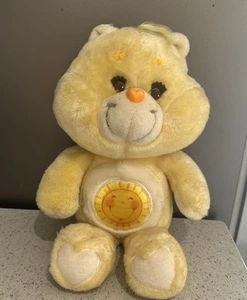 Care Bears Funshine Sunshine 1980’s Original Plush Cuddly Soft Toy Vintage - Picture 1 of 6