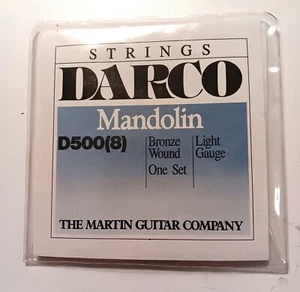 DARCO D500 (0) RARE MANDOLIN BRONZE Wound LIGHT GAUGE Martin Guitar Co. SPRINGS - Picture 1 of 2