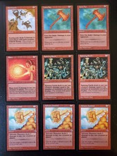 MTG Portal Red Deck: Earthquake Lava Axe Spitting Earth Blaze ⭐NM/Mint Magic 9⭐