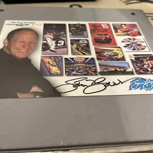 SIGNED Sam Bass Official Nascar Artist 9x6" Promotional Racing Card - Picture 1 of 2