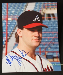 MIKE STANTON ATLANTA BRAVES HANDSIGNIERTES 8x10 FOTO 1 - Bild 1 von 1