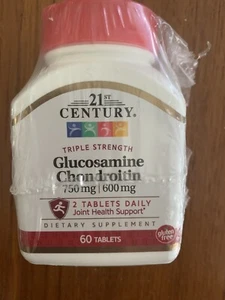 21st Century Glucosamine 750 mg & Chondroitin 600 mg Triple Strength 60 tablets - Picture 1 of 2