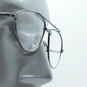 Hi Tech Aviator Reading Glasses Gray Wire Metal Frame Springe Hinge +1.50 Lens - Picture 1 of 4