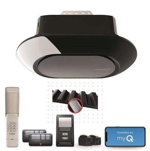 3/4HP Smart WiFi Belt Drive Smart Garage Door Opener Multi Function Wall Control - Image 1 of 3