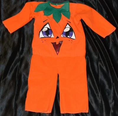 Pumpkin Jackolanturn Jack-o-lanturn Halloween Costume Fits Kids Size 12 M - 18 M - Image 1 of 2