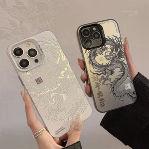 Funda protectora iPhone dragón l tendencia japonesa modelos Apple - Imagen 1 de 4