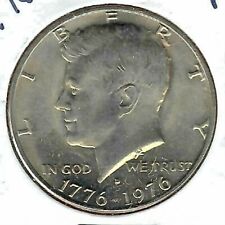 1976 Denver Uncirculated Copper-Nickel Clad Copper Strike Half Dollar Coin!