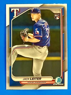 2024 Bowman Chrome Mega Box Jack Leiter RC #70 Texas Rangers - Image 1 of 3
